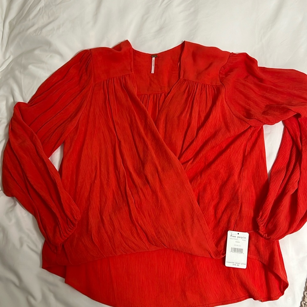 Free People orange top